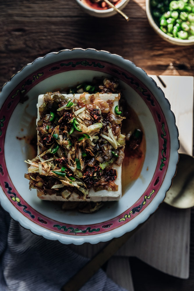 Shilpa Iyer Recipes Silken Tofu with Leeks